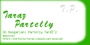 taraz partelly business card